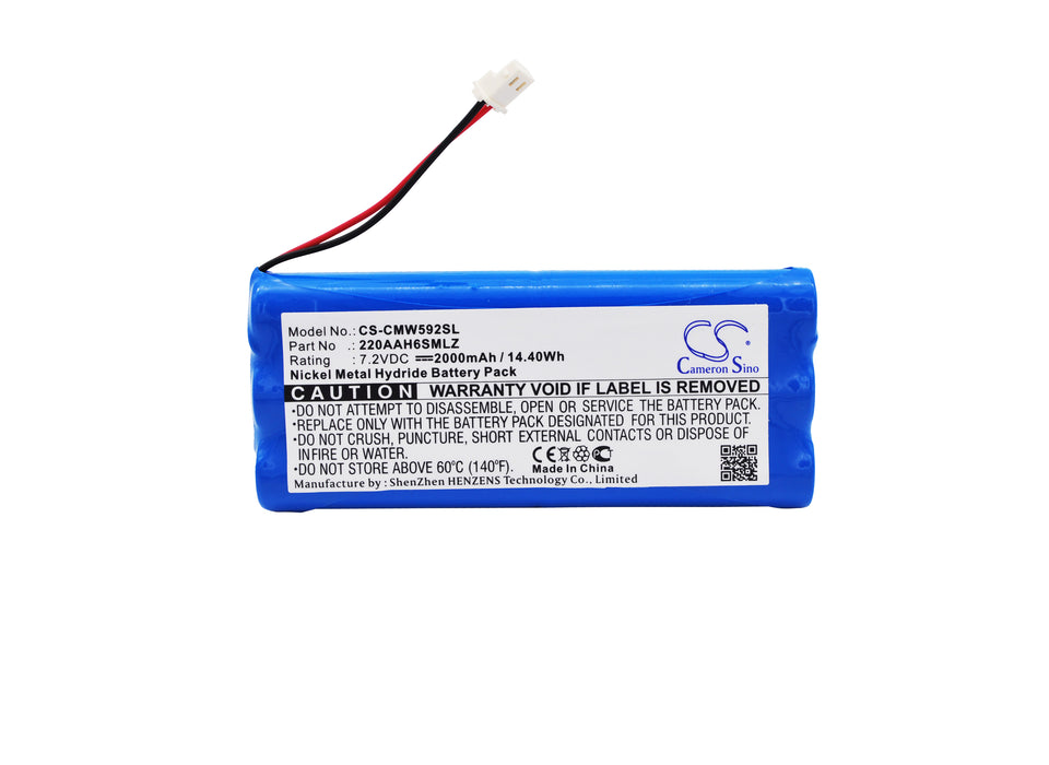 CS-CMW592SL : Battery for ClearOne Max, Max Wireless, 592-158-003 and others - Replaces ClearOne 220AAH6SMLZ