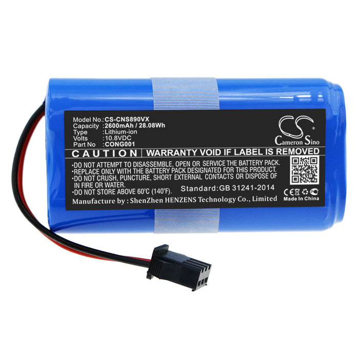 CS-CNS890VX : Battery for CECOTEC CONGA 890 Slim, CONGA Wet, CONGA Slim and others - Replaces CECOTEC CONG0001