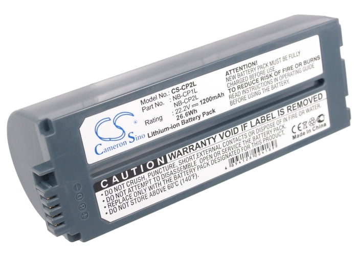 CS-CP2L : Battery for Canon Selphy CP-100, Selphy CP-200, Selphy CP-220 and others - Replaces Canon NB-CP1L, NB-CP2L, NB-CP2LH and others