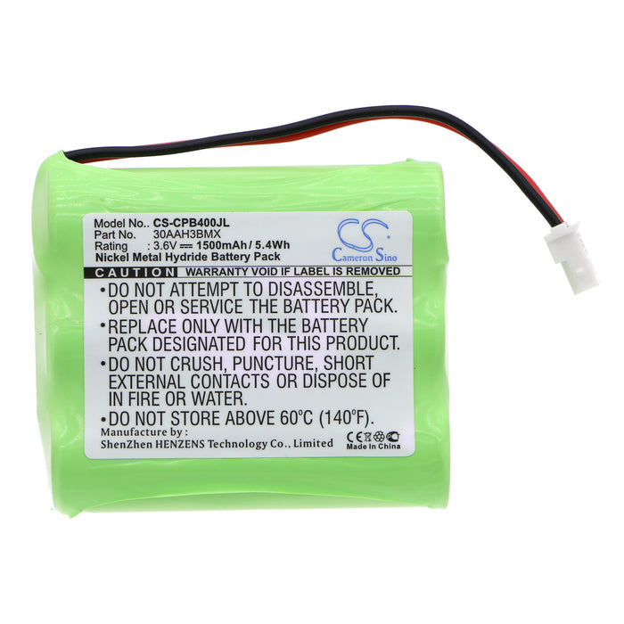 CS-CPB400JL : Battery for Rayovac RAY42 - Replaces Radio Shack 960-1357