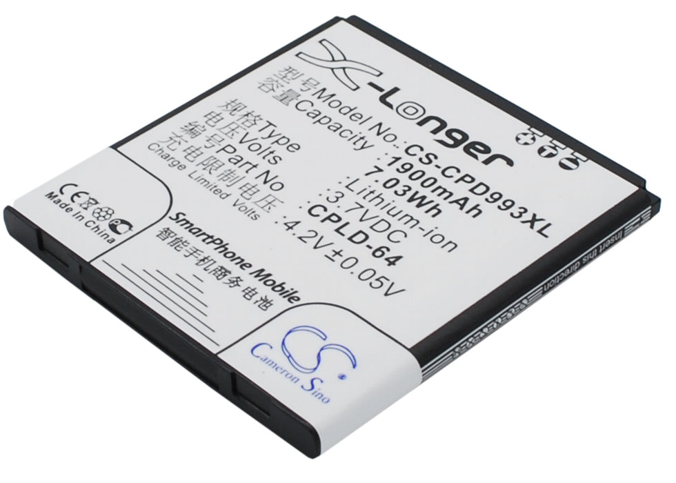 CS-CPD993XL : Battery for Coolpad 9930, W702 - Replaces Coolpad CPLD-64