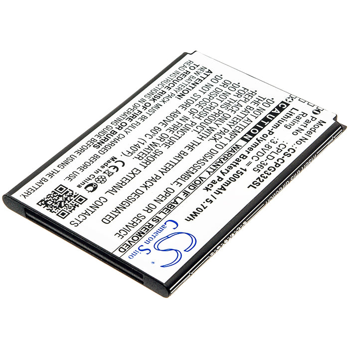 CS-CPG332SL : Battery for Coolpad Rogue 4G, 3320A - Replaces Coolpad CPLD-365