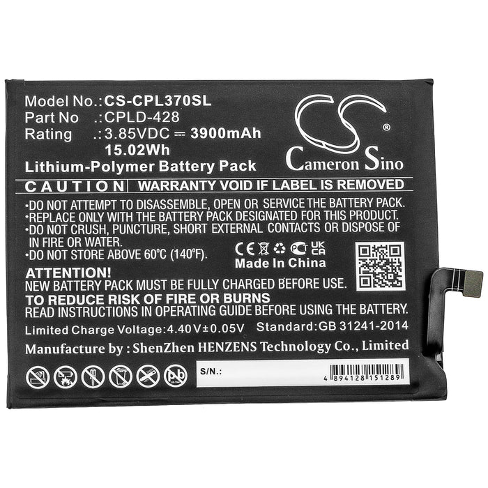 CS-CPL370SL : Battery for Coolpad Legacy, CP3705AS - Replaces Coolpad CPLD-428