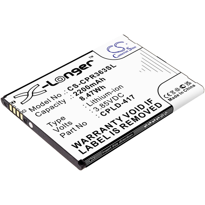 CS-CPR363SL : Battery for Coolpad Defiant, BTR3635A - Replaces Coolpad CPLD-417