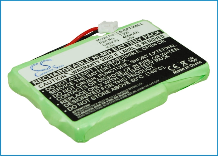 CS-CPT306CL : Battery for Telecom T-Fax CM301, T-Fax CM310, Colors Memo and others - Replaces Telecom 4M3EMJZ, T306, F6M3EMX
