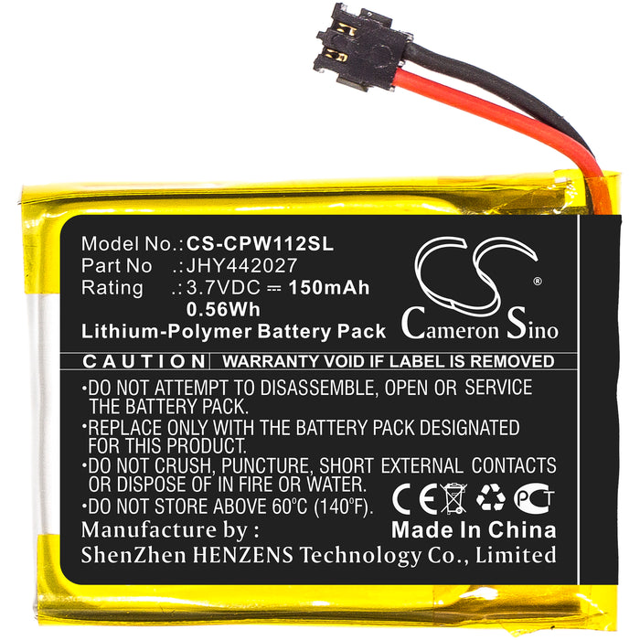 CS-CPW112SL : Battery for Compustar Pro RFX T2, Pro RFX-P2WT12, RFX-P2WT12-SS and others - Replaces Compustar JHY442027