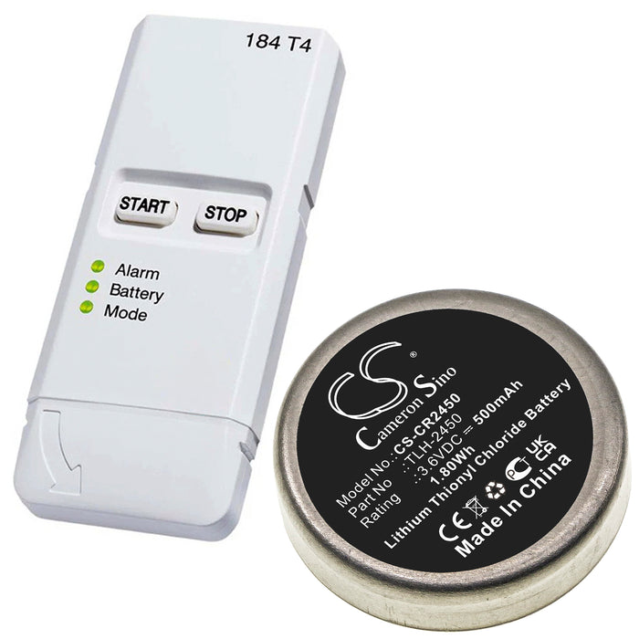 CS-CR2450 : Battery for Testo 184-T4 - Replaces Testo TLH-2450