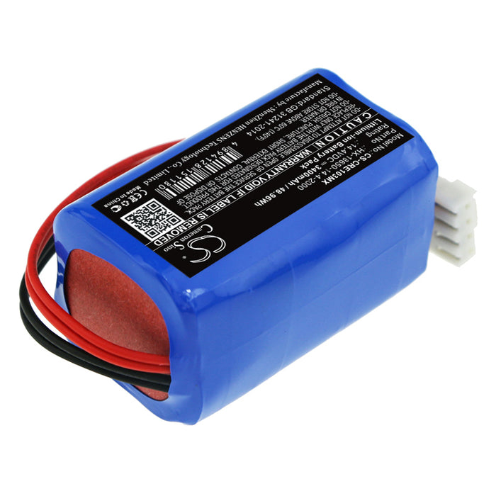 CS-CRE103MX : Battery for Carewell ECG-1103, ECG-1103B, ECG-1103G and others - Replaces Carewell HX-18650-14.4-2000