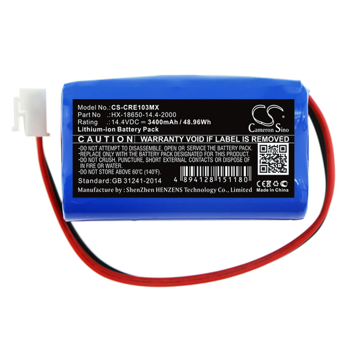 CS-CRE103MX : Battery for Carewell ECG-1103, ECG-1103B, ECG-1103G and others - Replaces Carewell HX-18650-14.4-2000