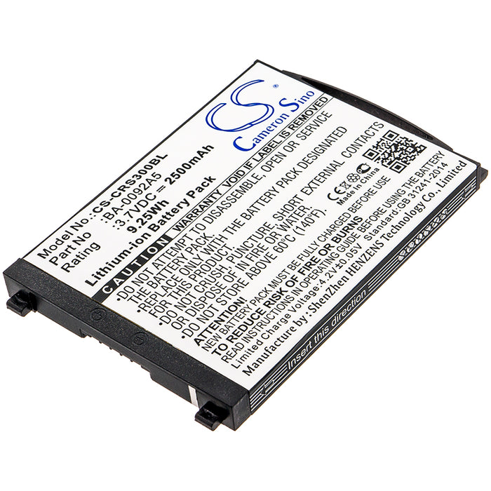 CS-CRS300BL : Battery for CipherLAB RS30 - Replaces CipherLAB BA-0092A5, KBRS300X01503, BT-160LA and others