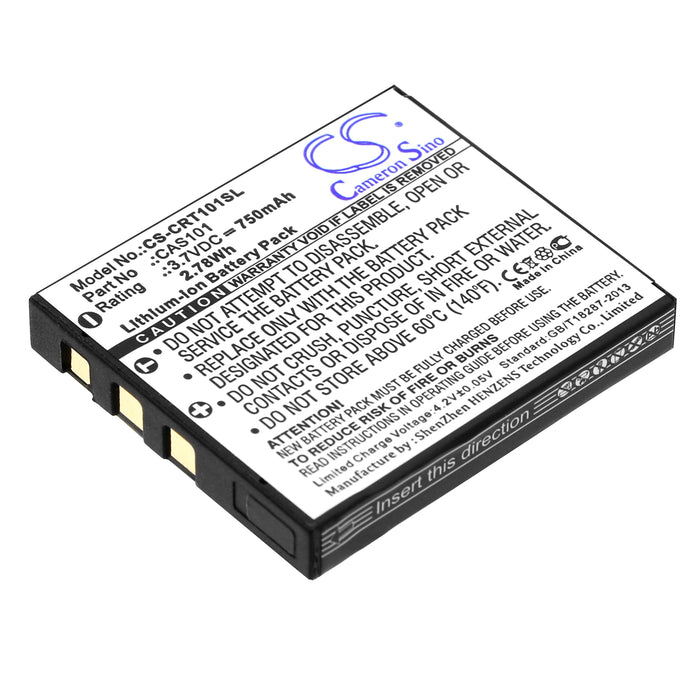 CS-CRT101SL : Battery for Creative Vado, Vado Video Cam, Vado Pocket HD and others - Replaces Creative CAS101