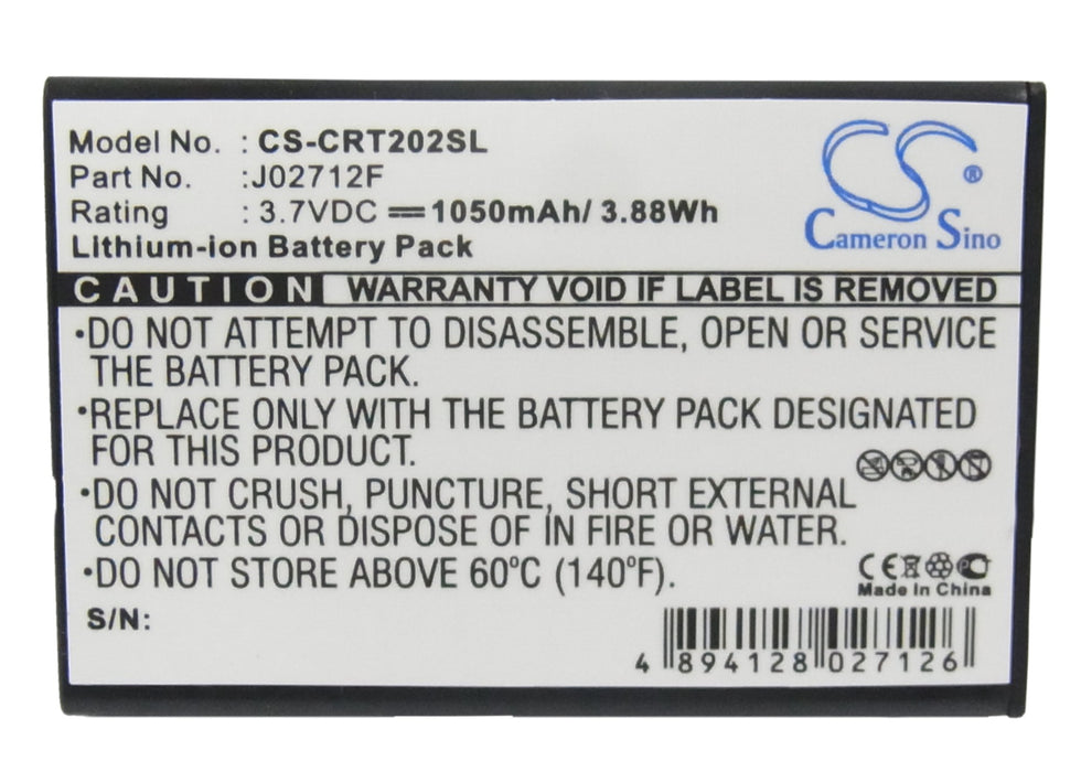 CS-CRT202SL : Battery for Creative Vado HD