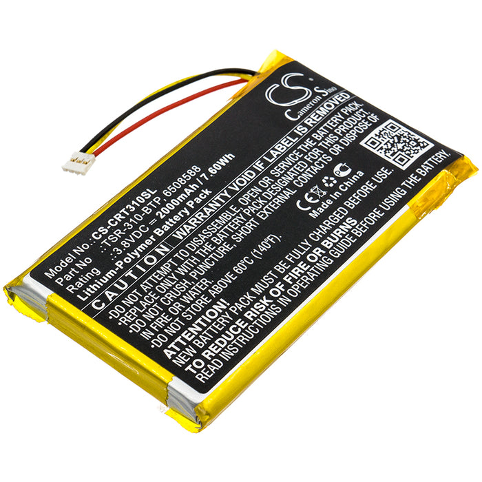 CS-CRT310SL : Battery for Crestron TSR-310, TSR-310 Handheld Touch Screen Remote - Replaces Crestron TSR-310-BTP, 6508588
