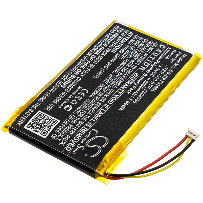 CS-CRT310SL : Battery for Crestron TSR-310, TSR-310 Handheld Touch Screen Remote - Replaces Crestron TSR-310-BTP, 6508588