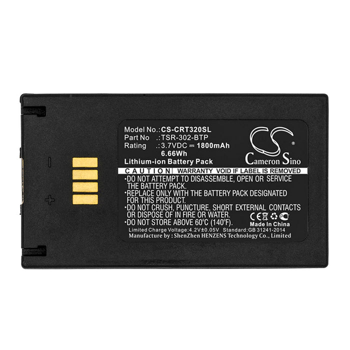 CS-CRT320SL : Battery for Crestron TSR-302, TSR-302 Handheld Touch Screen Remote - Replaces Crestron TSR-302-BTP