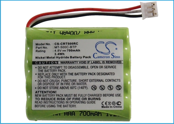 CS-CRT500RC : Battery for Crestron MT-500C, MT-500C-RF, TSU6010 - Replaces Crestron MT-500C-BTP