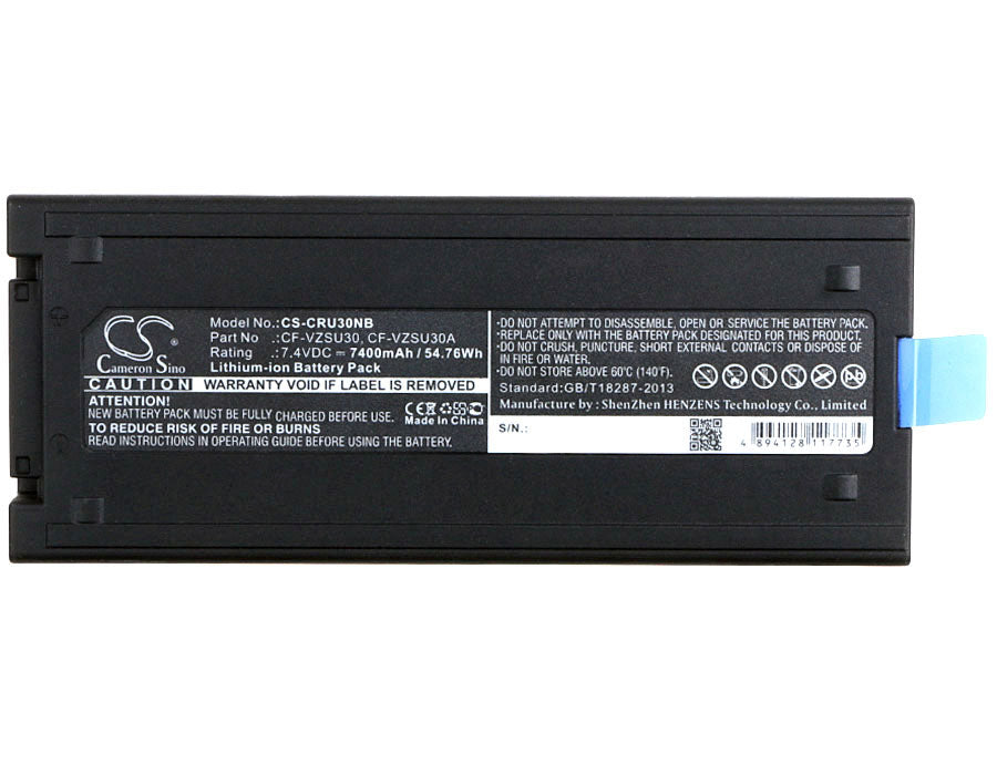 CS-CRU30NB : Battery for Panasonic Toughbook CF18, Toughbook CF-18, Toughbook CF-18D and others - Replaces Panasonic CF-VZSU30, CF-VZSU30A, CF-VZSU30U and others