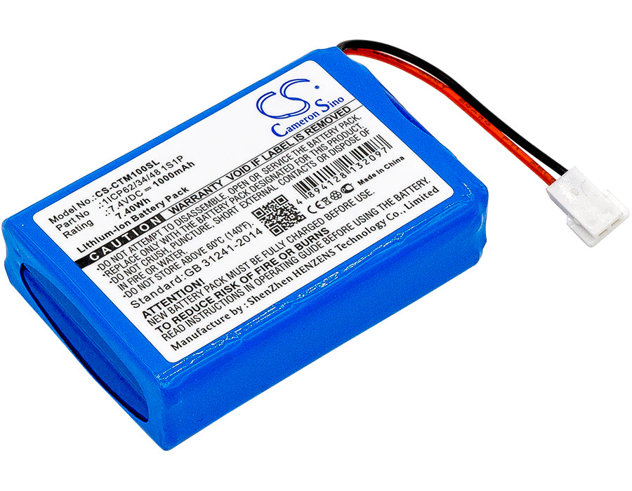 CS-CTM100SL : Battery for CTMS Eurodetector - Replaces CTMS 1ICP62/34/48 1S1P