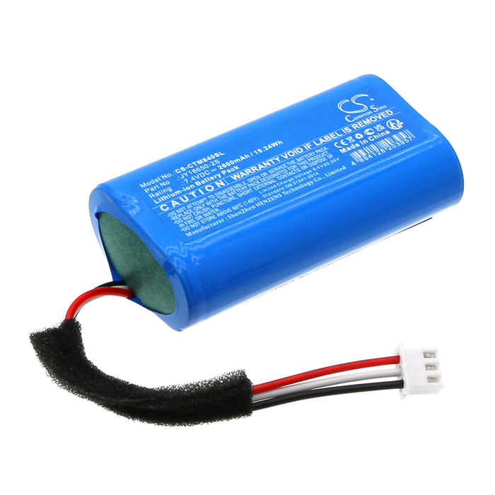 CS-CTM840SL : Battery for Creative MUVO Go, MF8405 - Replaces Creative JY18650-2S