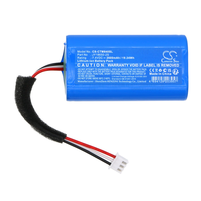 CS-CTM840SL : Battery for Creative MUVO Go, MF8405 - Replaces Creative JY18650-2S