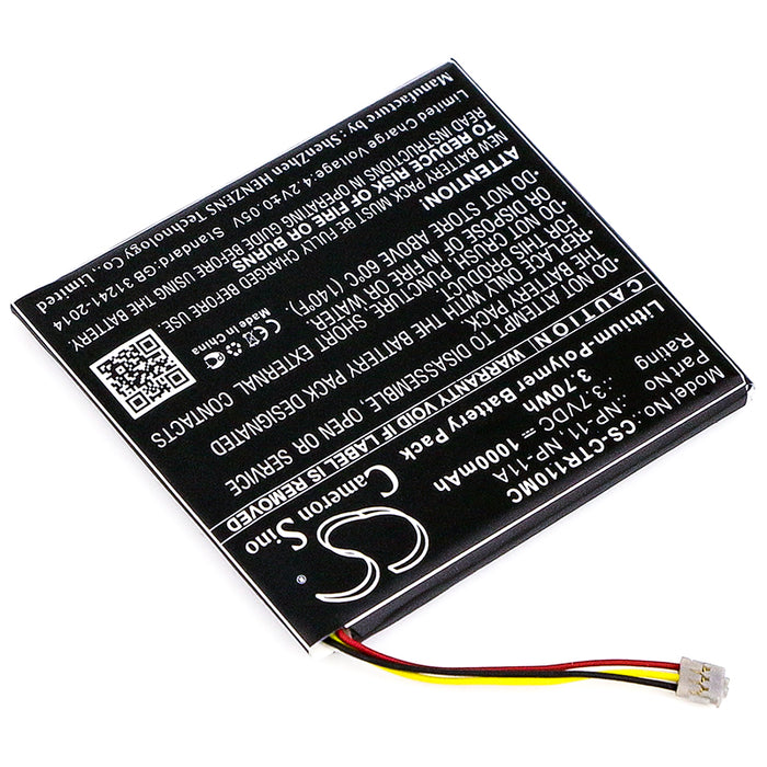 CS-CTR110MC : Battery for Casio TR Mini, TR-M11 - Replaces Casio NP-11, NP-11A, LIS1639CSPC