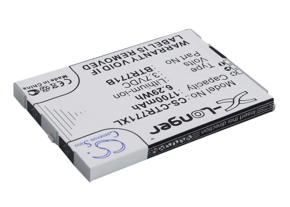 CS-CTR771XL : Battery for Casio GzOne Commando C771, C771 - Replaces Casio BTR771B