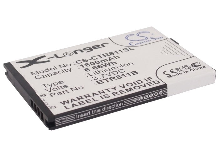 CS-CTR811SL : Battery for Casio Commando 2, Commando 4G LTE, C811 and others - Replaces Casio BTR811B, CA-201L1