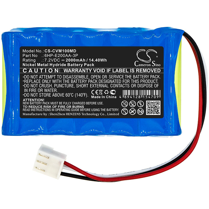 CS-CVM100MD : Battery for Care Vision OM-100 - Replaces Care Vision 6HP-E200AA-3P