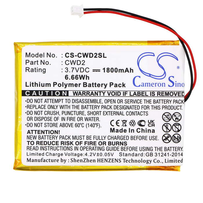 CS-CWD2SL : Battery for Cowon D2 2GB, D2 4GB, D2 Plus 16gb and others