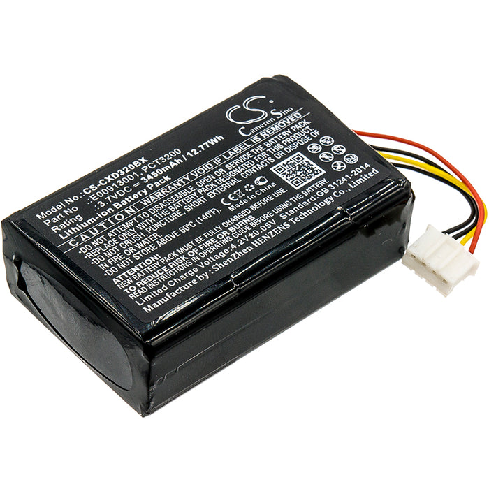 CS-CXD320BX : Battery for C-One e-ID, XGK-C-ONE-E-ID - Replaces C-One E00913001, PCT3200, BP13-001080