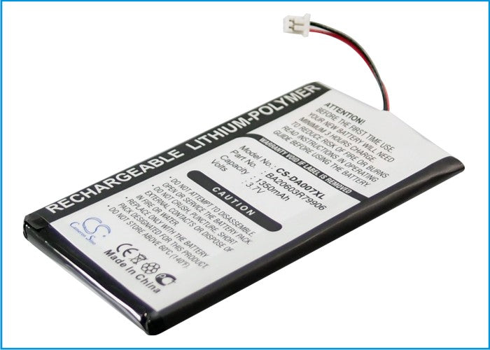 CS-DA007XL : Battery for Creative Zen Neeon, Zen Neeon 2, Zen Neeon DAP-MD0005 - Replaces Creative BA20603R79906
