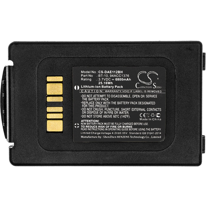 CS-DAE112BH : Battery for Datalogic ELF - Replaces Datalogic BT-10, 94ACC1376, 94ACC1377