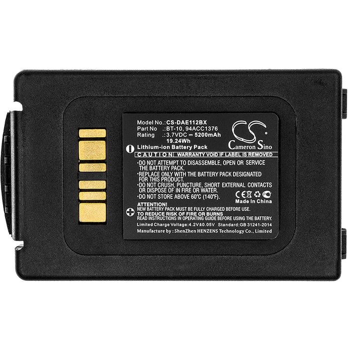 CS-DAE112BX : Battery for Datalogic ELF - Replaces Datalogic BT-10, 94ACC1376, 94ACC1377