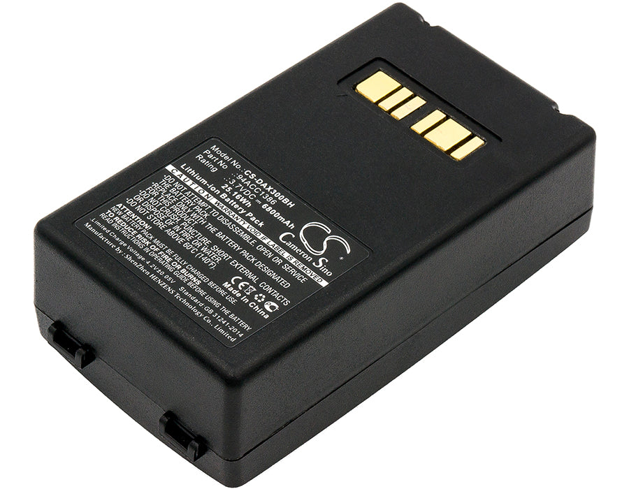 CS-DAX300BH : Battery for Datalogic Falcon X3, Falcon X4, Falcon X3+ and others - Replaces Datalogic 94ACC1386, BT-26, 4ACC0046 and others