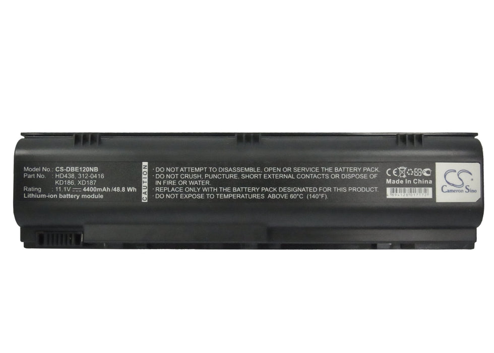 CS-DBE120NB : Battery for DELL Inspiron 1300, Inspiron B120, Inspiron B130 - Replaces DELL 312-0416, HD438, KD186 and others