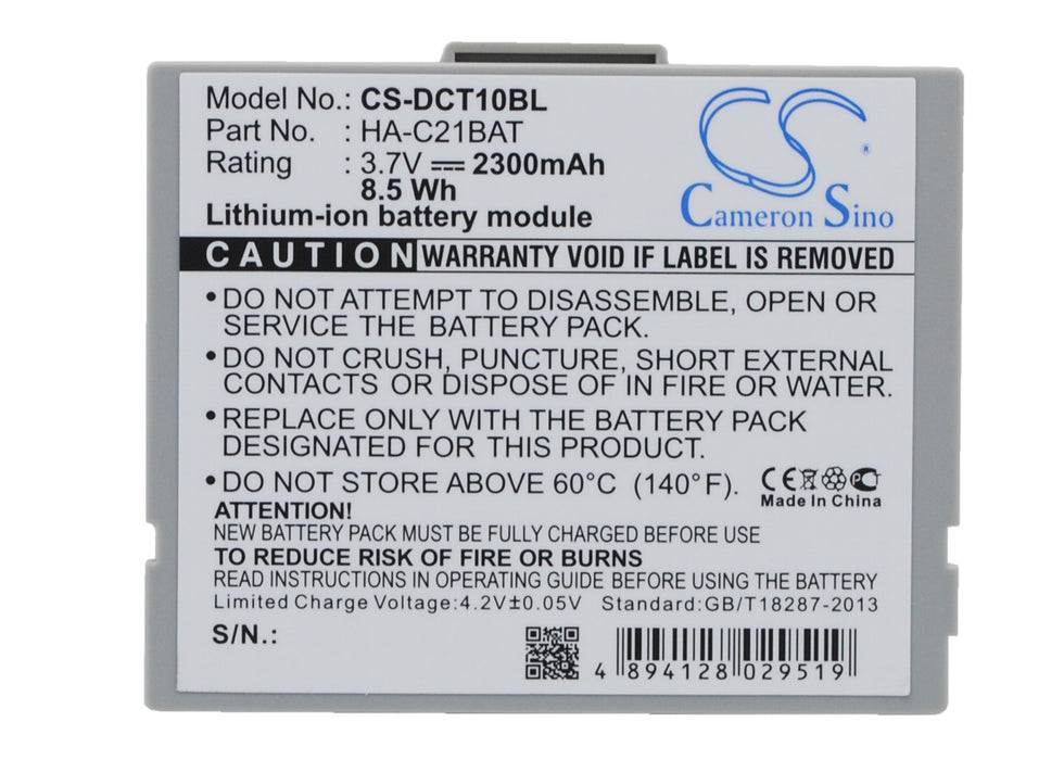 CS-DCT10BL : Battery for Casio IT10 - Replaces Casio HA-C21BAT