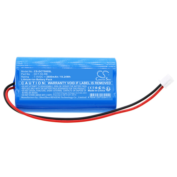 CS-DCT500SL : Battery for Tree DCT-50 - Replaces Tree DCT-50-RB