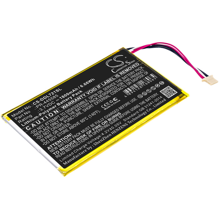 CS-DDL721SL : Battery for DigiLand DL7006, KB 7" - Replaces DigiLand PR-445585