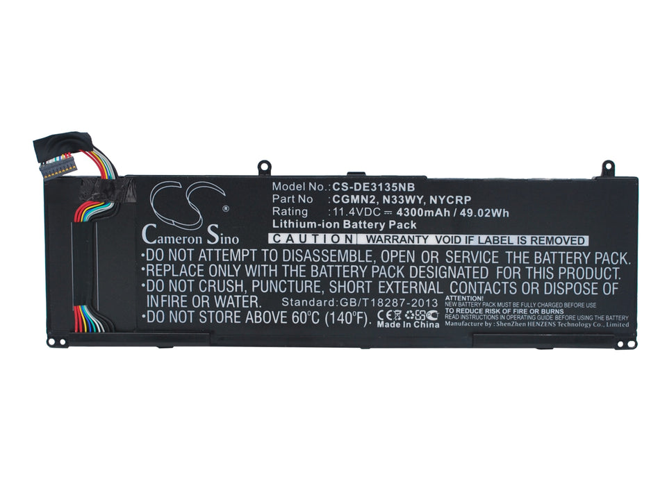 CS-DE3135NB : Battery for DELL Inspiron 3135, Inspiron 11-3137, Inspiron 11-3197 and others - Replaces DELL CGMN2, N33WY, NYCRP and others