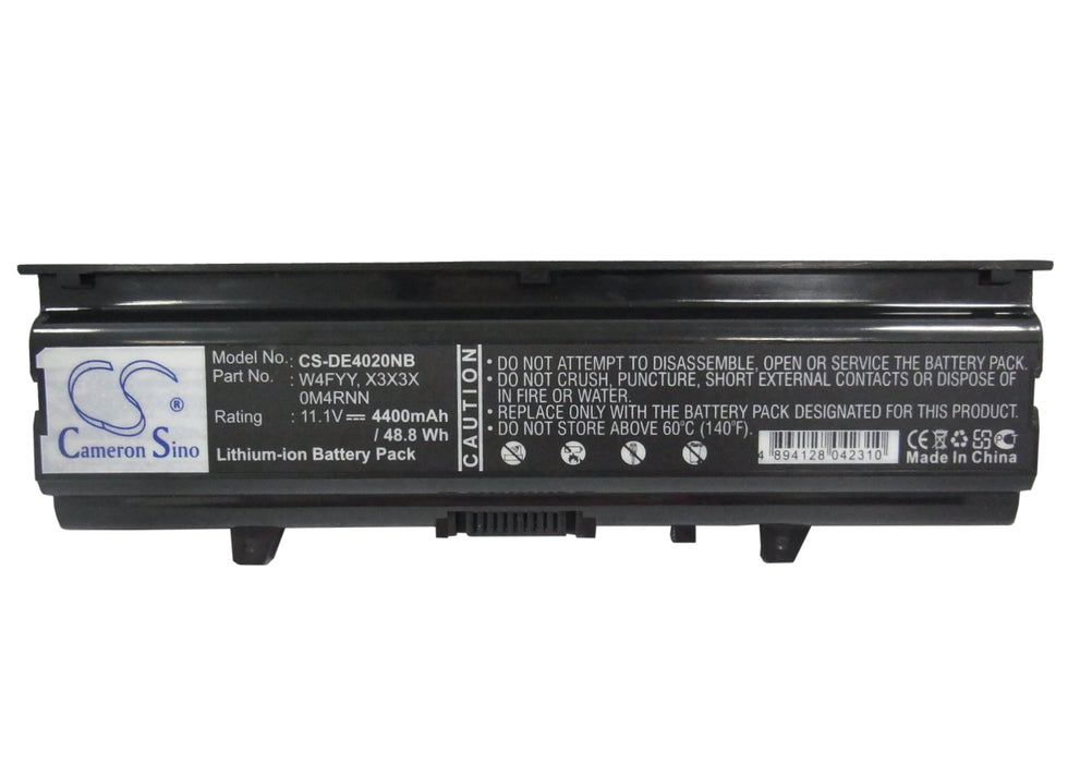 CS-DE4020NB : Battery for DELL Inspiron 14V, Inspiron 14R-346, Inspiron 14VR and others - Replaces DELL W4FYY, X3X3X, 0M4RNN and others