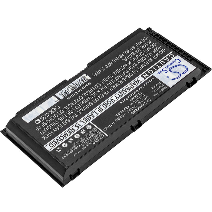 CS-DE4600HB : Battery for DELL Precision M4600, Precision M4700, Precision M6600 and others - Replaces DELL 0TN1K5, FV993, PG6RC and others