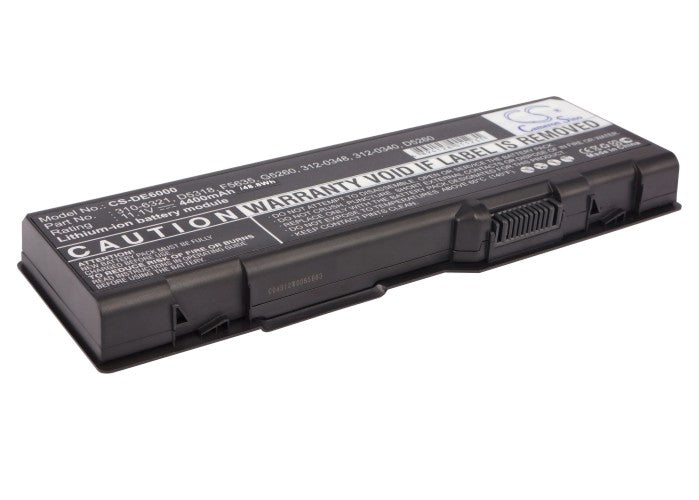 CS-DE6000 : Battery for DELL Inspiron 6000, Inspiron 9200, Inspiron 9300 and others - Replaces DELL 310-6321, 312-0340, D5318 and others