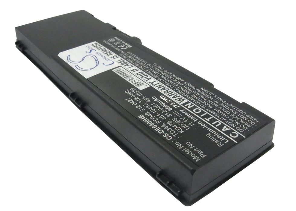 CS-DE6400HB : Battery for DELL Latitude 131L, Inspiron 1501, Inspiron E1505 and others - Replaces DELL KD476, 312-0599, UD267 and others