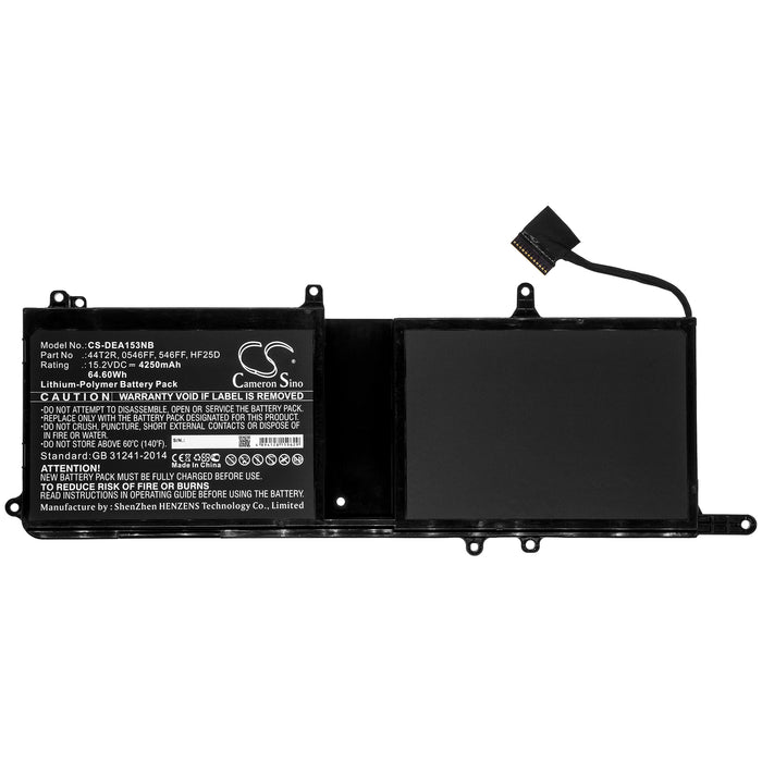 CS-DEA153NB : Battery for DELL Alienware 15 R3 Max-Q, ALW15C-D2508S, ALW15C-D3508GS and others - Replaces DELL 0546FF, 44T2R, 546FF and others