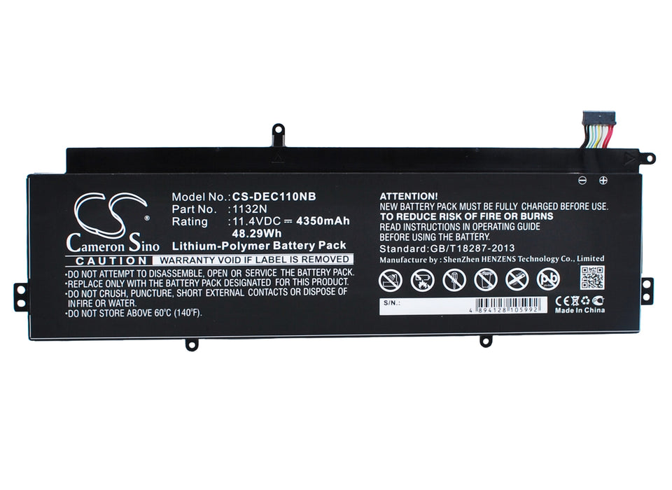 CS-DEC110NB : Battery for DELL Chromebook 11 - Replaces DELL 1132N, 01132N, CB1C13 and others