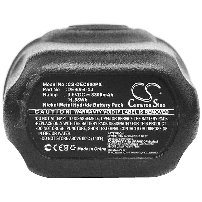 CS-DEC600PX : Battery for DeWalt DC600 Screwdriver, DC600KA, DC600-GB and others - Replaces DeWalt DE9054, DE9054-XJ