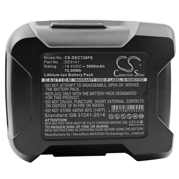 CS-DEC730PX : Battery for DeWalt DC733K2, DC731KA, DC735KA and others - Replaces DeWalt DE9141