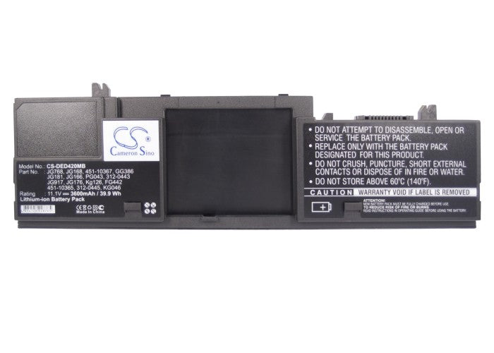 CS-DED420MB : Battery for DELL Latitude D420, Latitude D430 - Replaces DELL 312-0444, 451-10366, GG428 and others