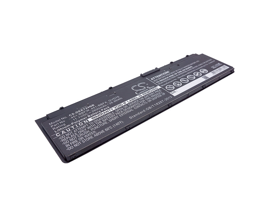 CS-DEE724NB : Battery for DELL Latitude E7240, Latitude 12-7000, Latitude E7250 - Replaces DELL 451-BBFW, 451-BBFX, GVD76 and others