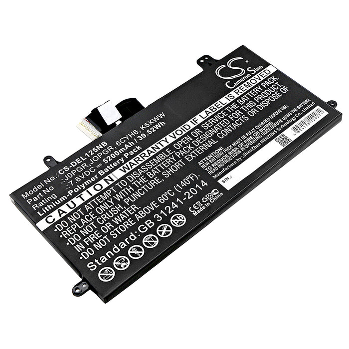 CS-DEL125NB : Battery for DELL N003L7390-C-D1606FTCN, N012L7390-C-D1706FTCN, Latitude 5290 and others - Replaces DELL J0PGR, JOPGR, 6CYH6 and others